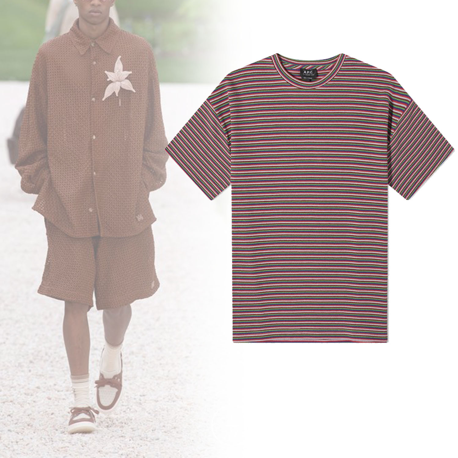 ◆A.P.C◆ バハイア ストライプTシャツ