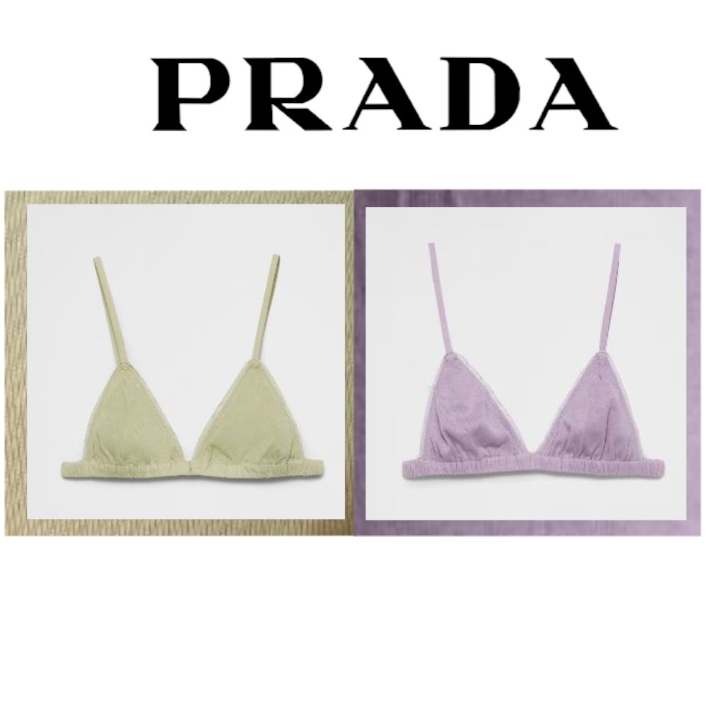 注目の新作♪【PRADA】リブコットン ブラ