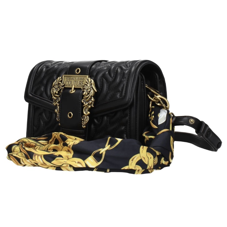 VERSACE JEANS COUTURE スカーフ付きトートバッグ ハンドバッグ VERSACE JEANS COUTURE (ヴェルサーチェ ジーンズ クチュール