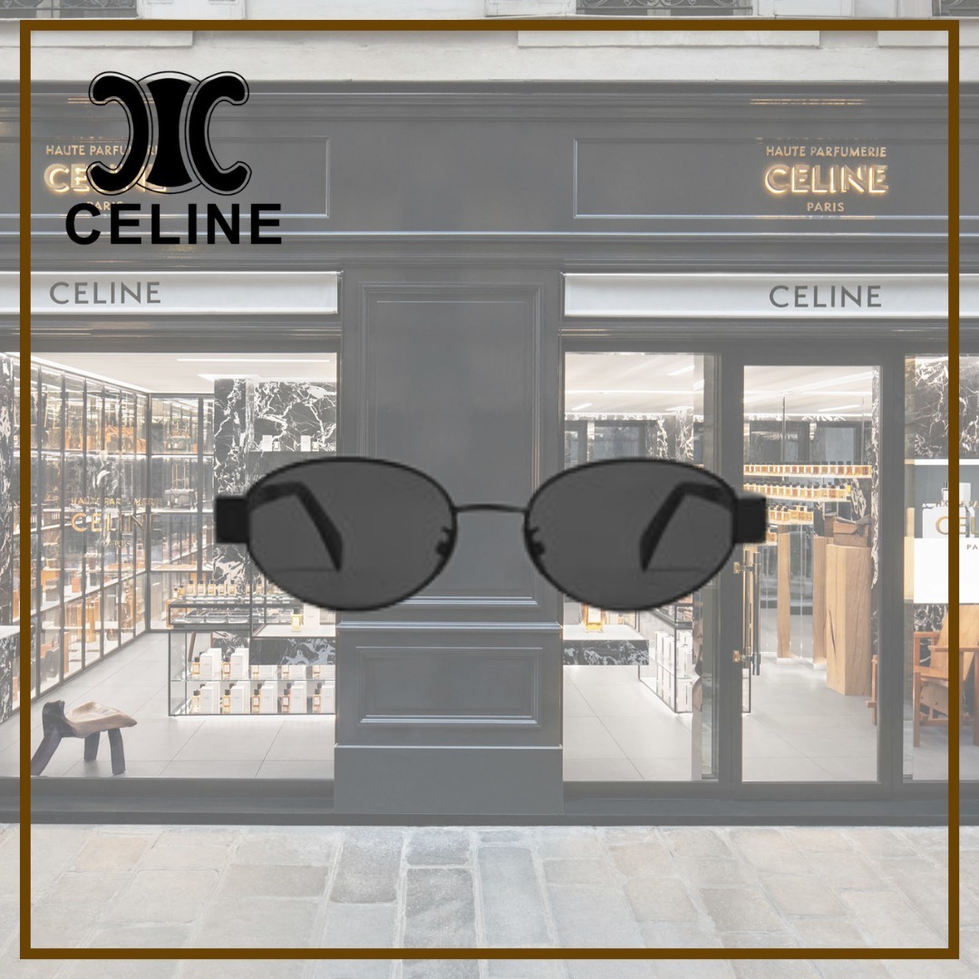 【CELINE】トリオンフ メタル 01 サングラス★ブラック スモーク