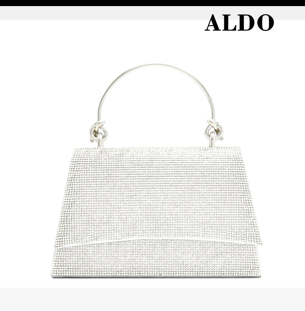 Aldo◆きらめくクラッチ クロスバック Silver