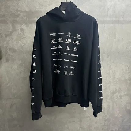Size 1★アウトレット★ユニセックスBALENCIAGA★ロゴフーディ Begin BALENCIAGA(バレンシアガ) パーカー・フーディ(メンズ