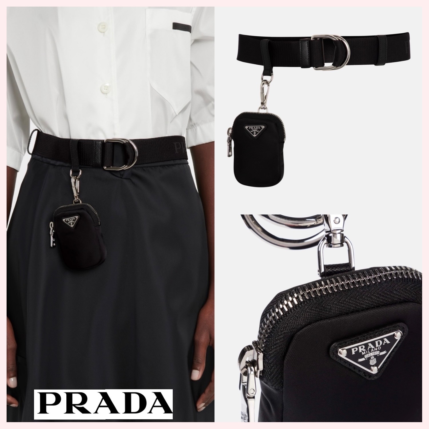★PRADA★関税込♪日本未入荷♪ポーチ付き ベルト