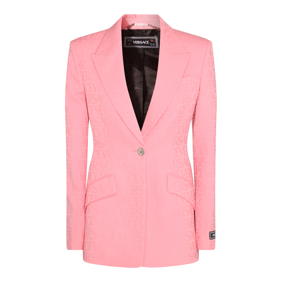 【関税・送料込み】VERSACE BLAZERS PINK VIRGIN WOOL BLAZER