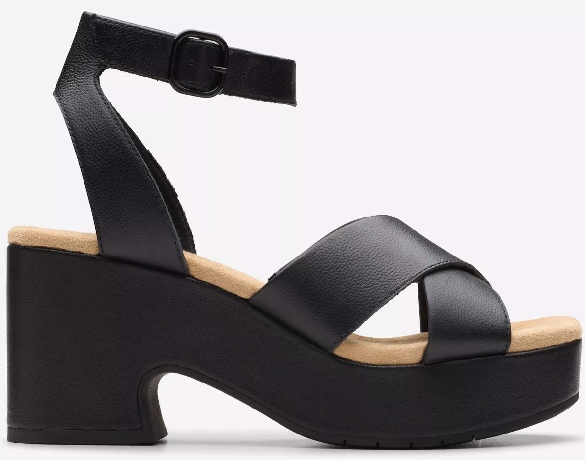 CLARKS ストラップ ウエッジ 7.5cm サンダル 軽量 スニーカー
