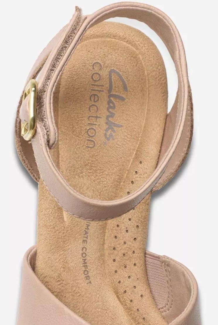 CLARKS ストラップ ウエッジ 7.5cm サンダル 軽量 スニーカー