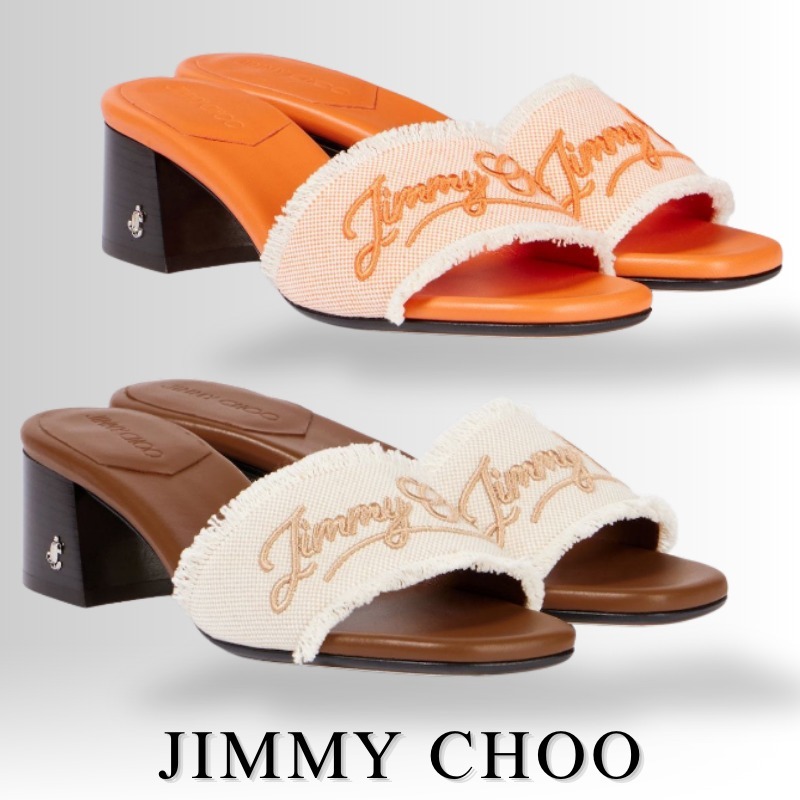 JIMMY CHOO ジミーチュウ Joa ミュール 刺繍入り