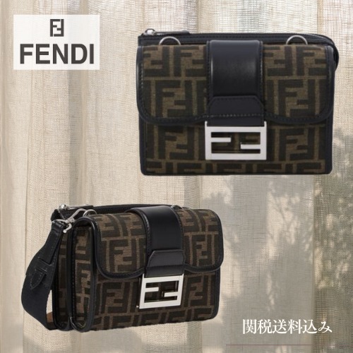 FENDI ダブルバゲット ジャカードFF バッグ