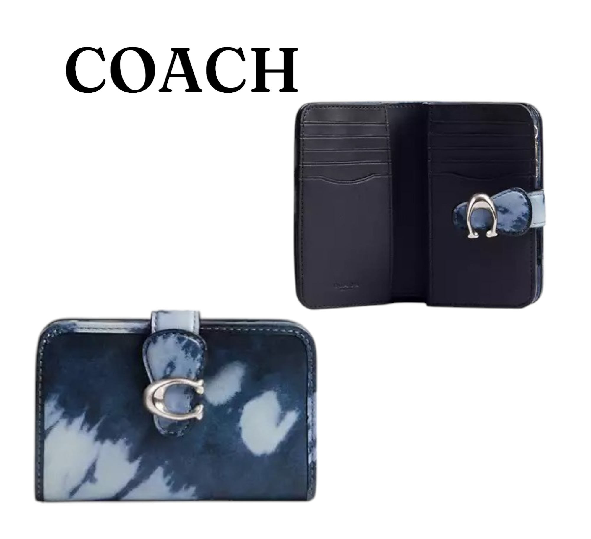 COACH タビー ミディアム ウォレット・タイ ダイ プリント