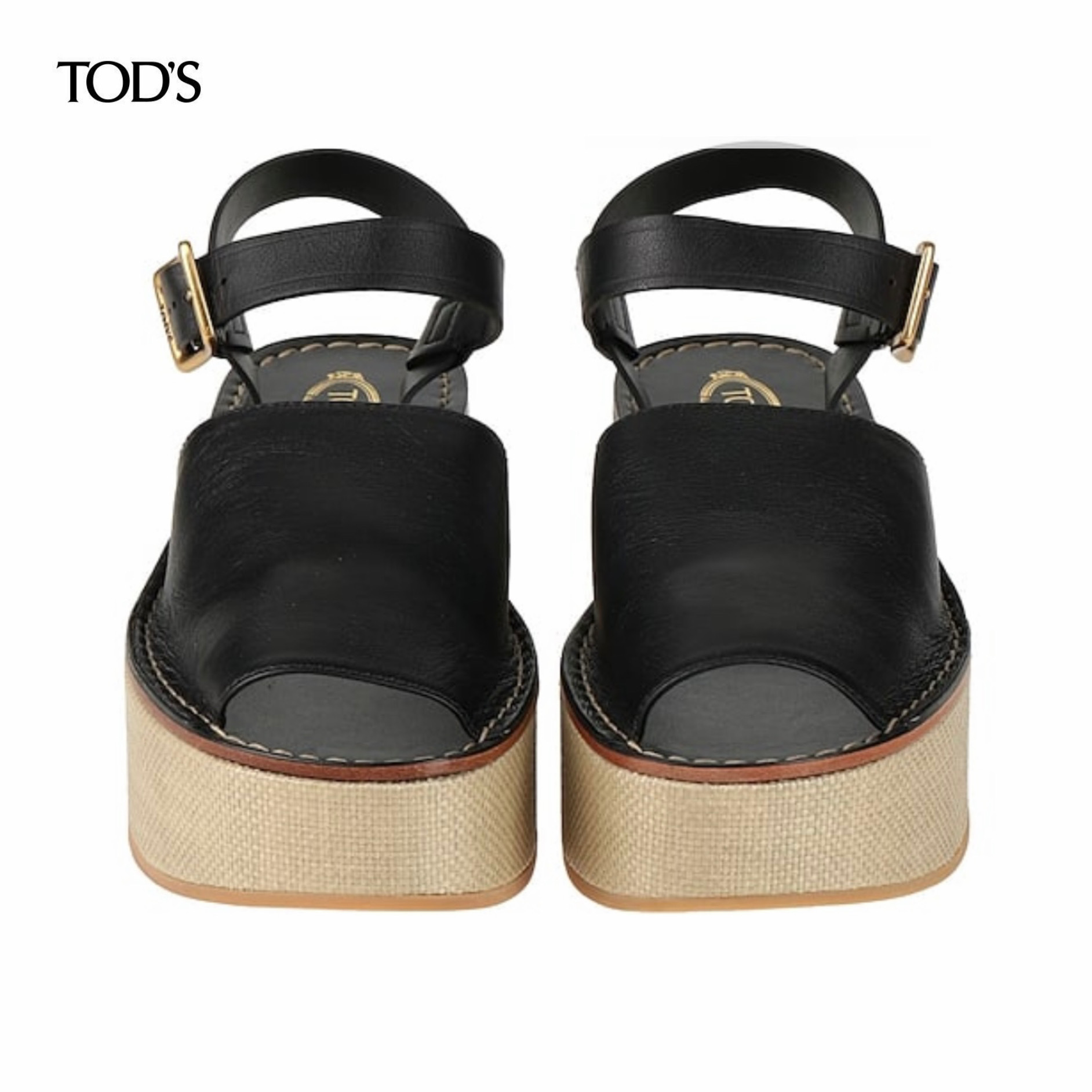 TOD'S レザー 厚底サンダル アンクル ウェッジソール/関税込