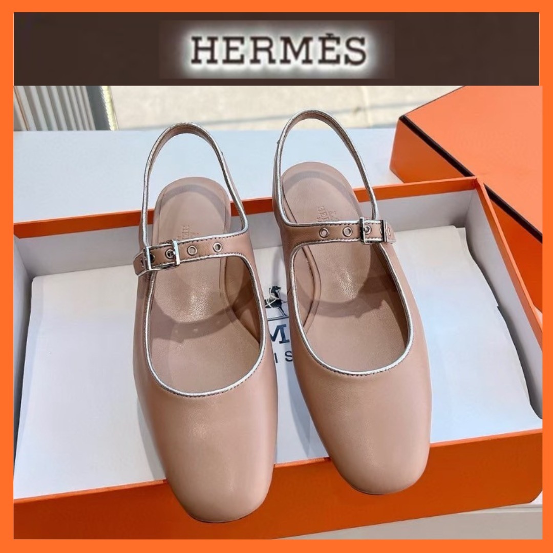 靴で語る、大人の美意識【HERMES】スリングバック クレオ