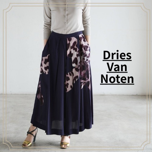 【DRIES VAN NOTEN】 ※在庫薄 プリーツ ミディ スカート