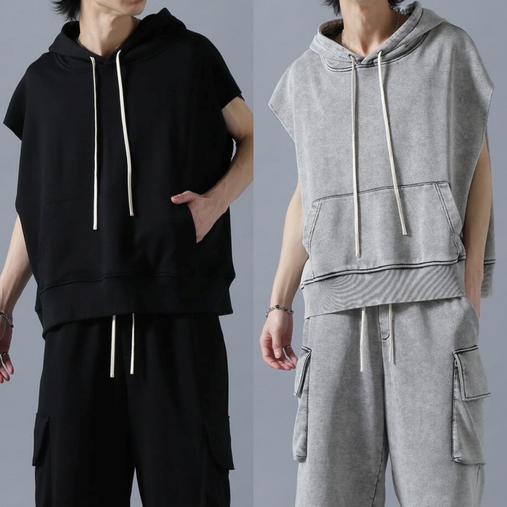 【DankeSchon】CHEMICAL SWEAT NOSLEEVE HOODIE 2色展開