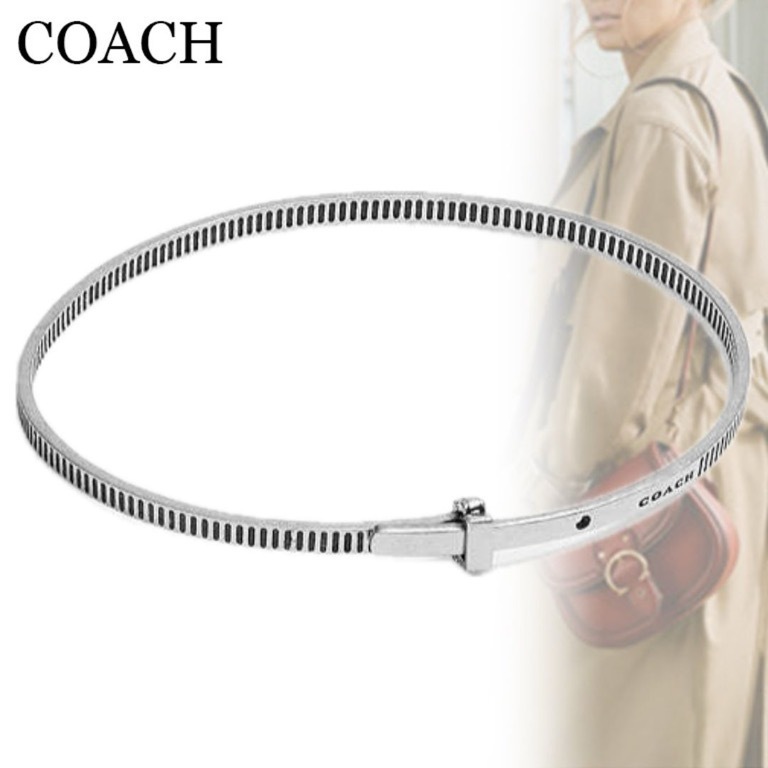 すぐ届く*COACH*スターリング シルバー バングル ブレスレット
