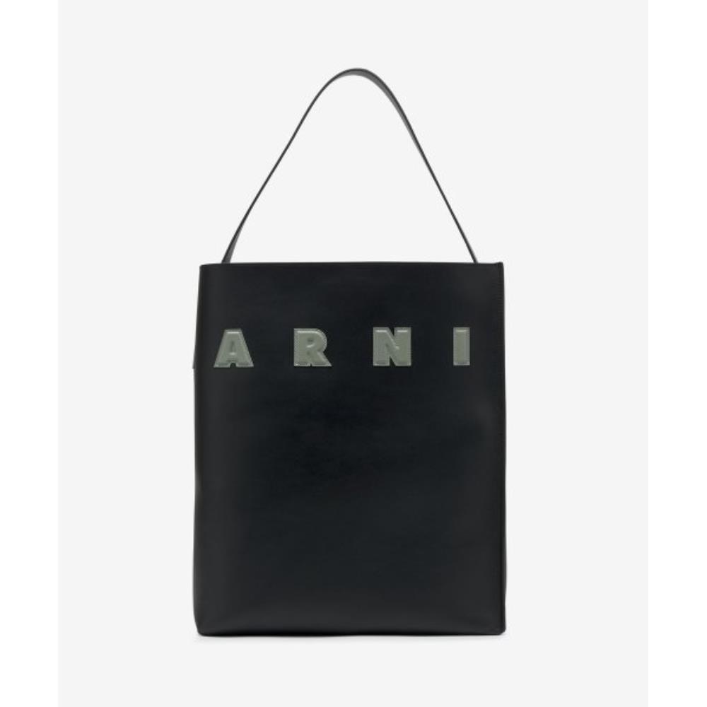★MARNI★ Museo Hobo Large Shoulder Bag Black Steffe SHMP011