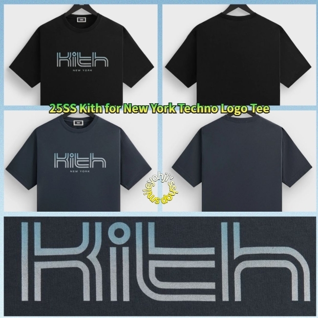 ★25SS 最新作★Kith for New York Techno Logo Tee