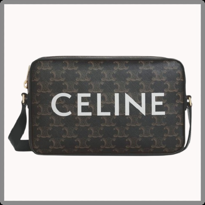 すぐ届く♪◆CELINE◆Triomphe ミディアム メッセンジャーバッグ