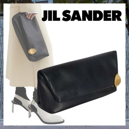 eS ブラック（黒）系 Jil Sander(ジルサンダー) クラッチバッグ