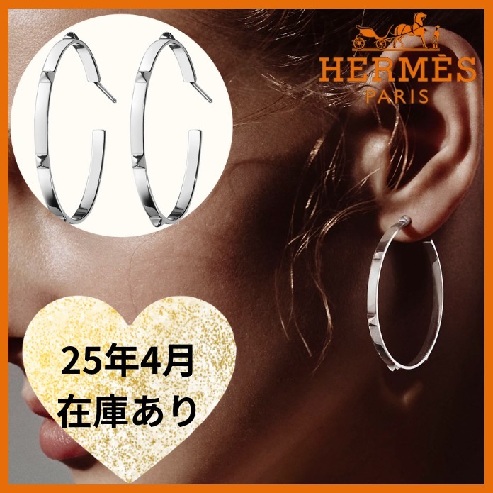 【超希少♡】HERMES ピアス Mini Clous シルバー