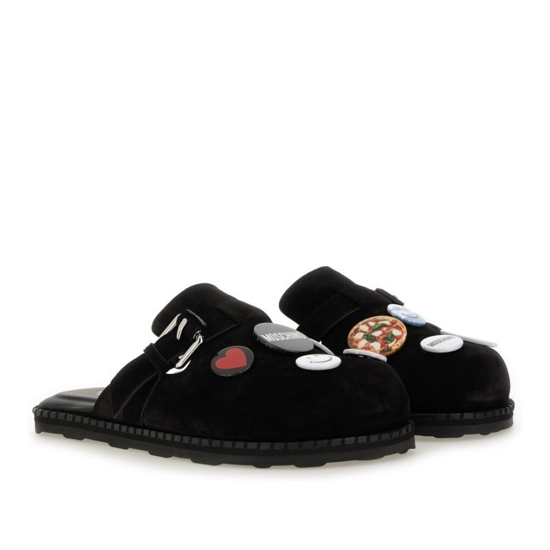 サンダル・ミュール Moschino SS25 SANDALO \"PIN\" (MA10252G0M ME000A)