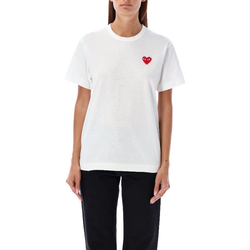 Tシャツ・カットソー PLAY COMME des GARCONS SS25 RED HEART TEE (AX T108 051 2)