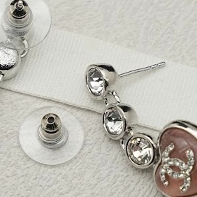 《かわいくてゴージャス》CHANEL ピアス ピンクハート