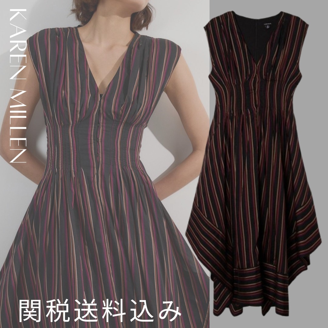 【Karen Millen】フルスカート テーラード マキシドレス