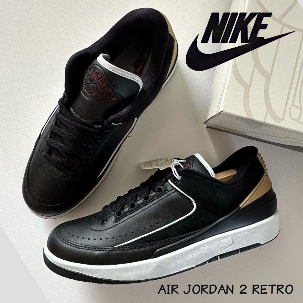 関税送料込♪Nike/W AIR JORDAN 2 RETRO BLACK RED GOLD