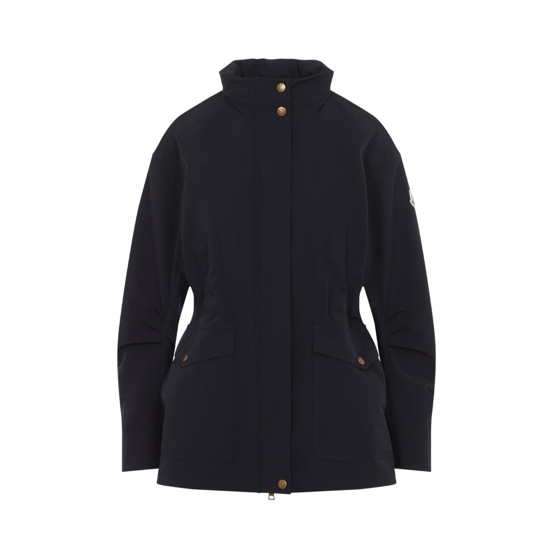 Moncler Sophisticated Black Jacket With High Collar (MONCLER