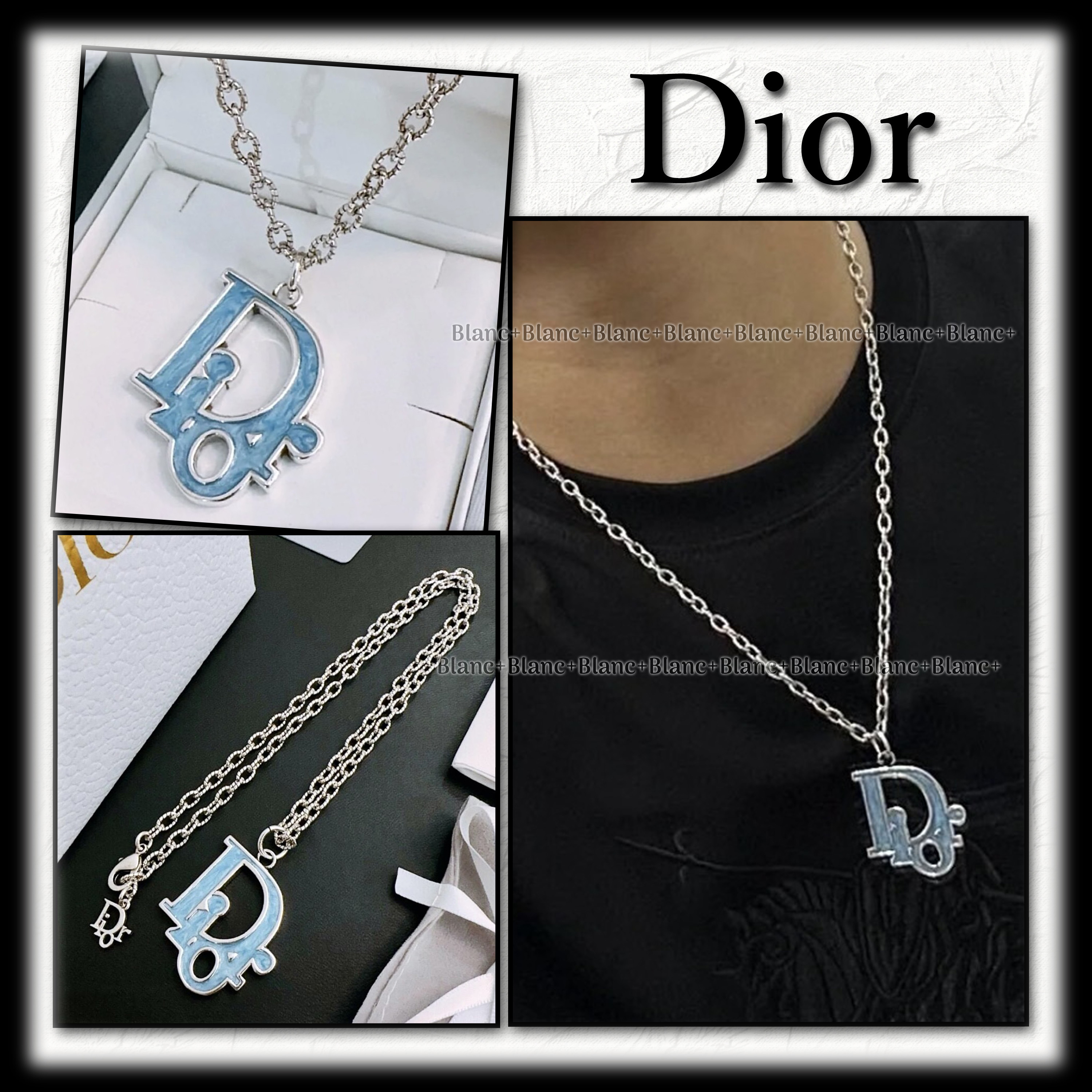 人気のオブリーク♪【Dior】ペンダントネックレス