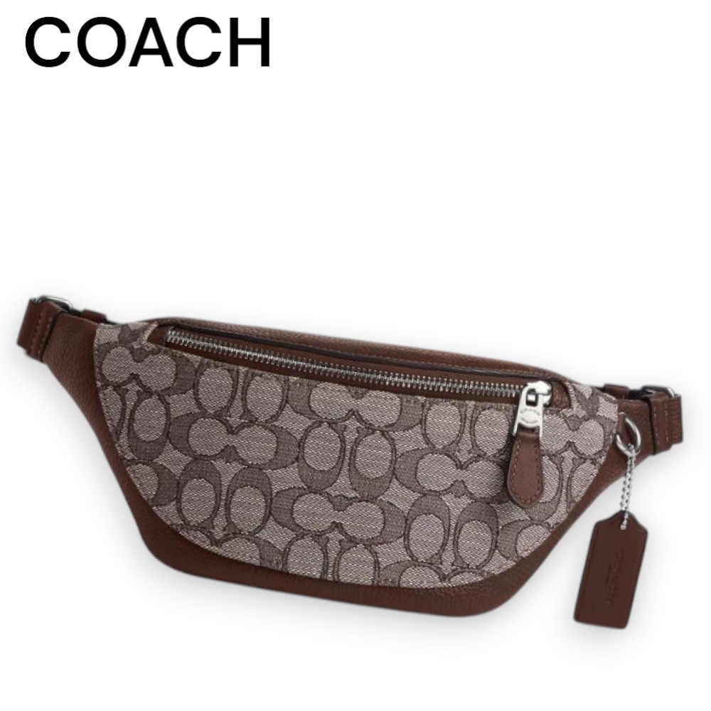 【Coach】シグネチャー ジャカード！ Warren ミニ ベルトバッグ