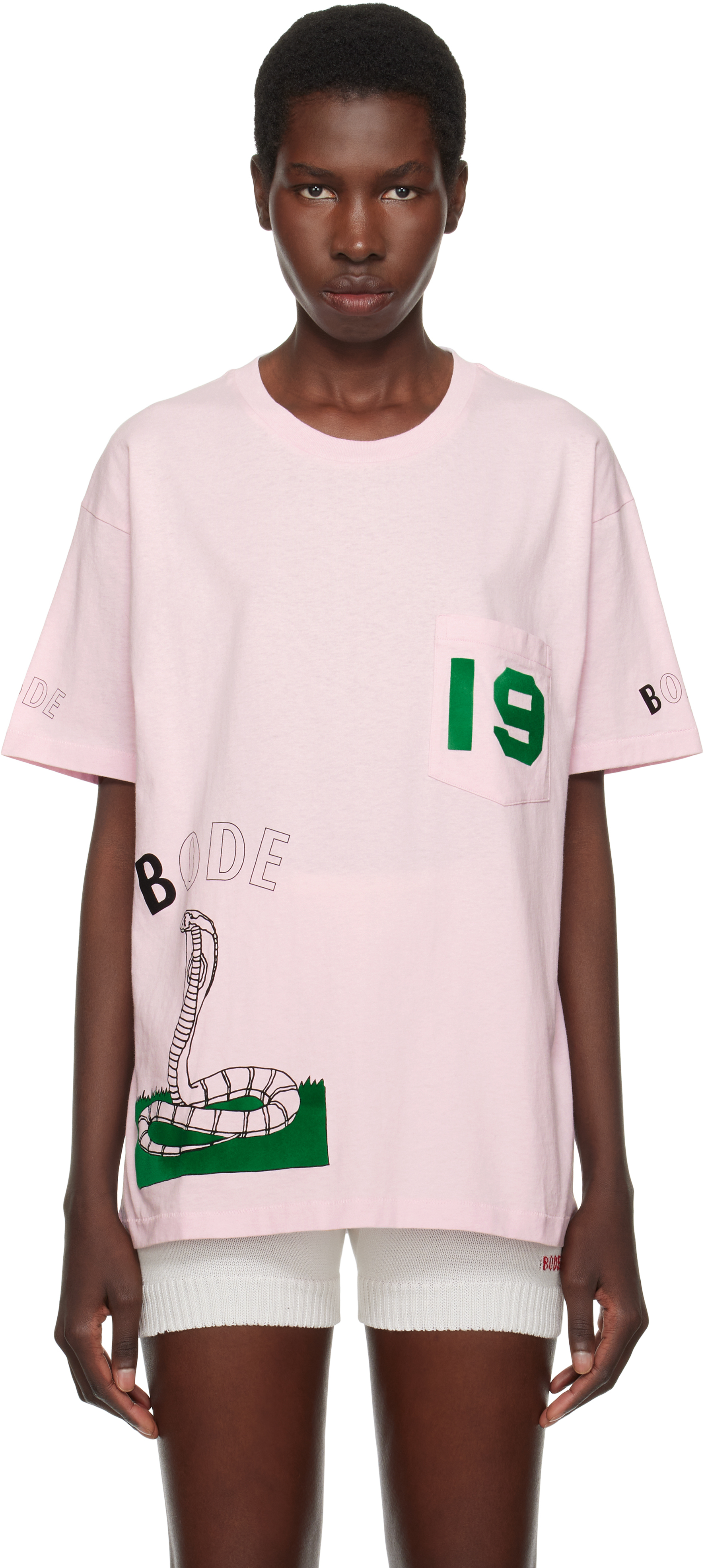 【関税込み】Bode ピンク Cobra Tシャツ