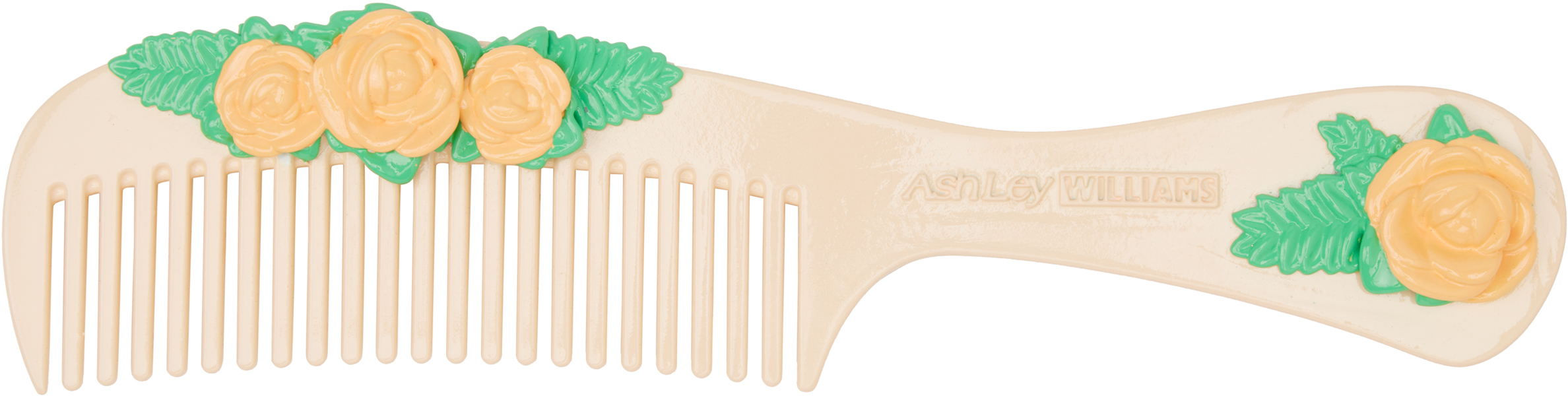 【関税込み】Ashley Williams ピンク Flower Comb ブローチ