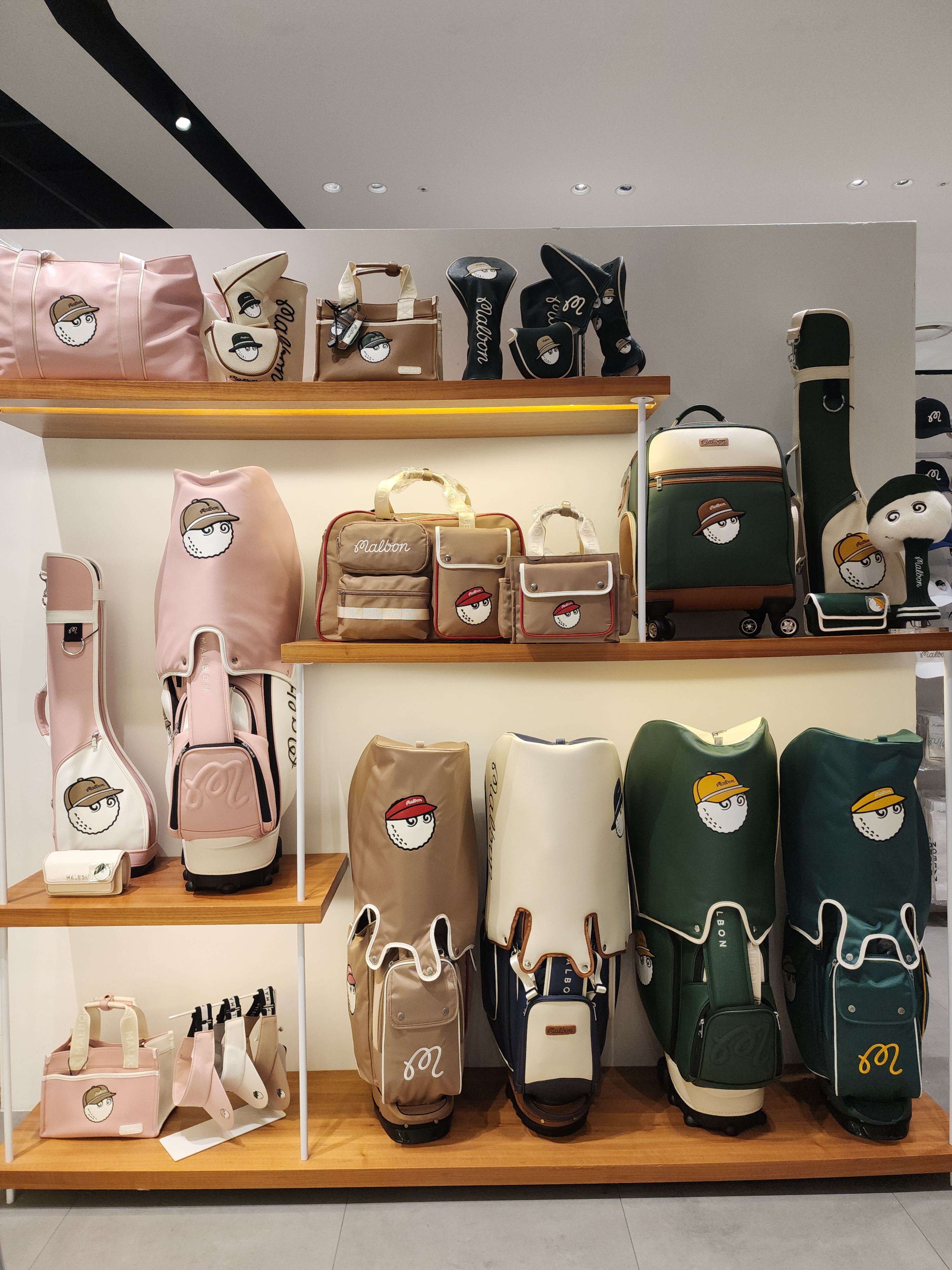 【MALBON GOLF】 Multi-pocket Boston Bag / 追跡付
