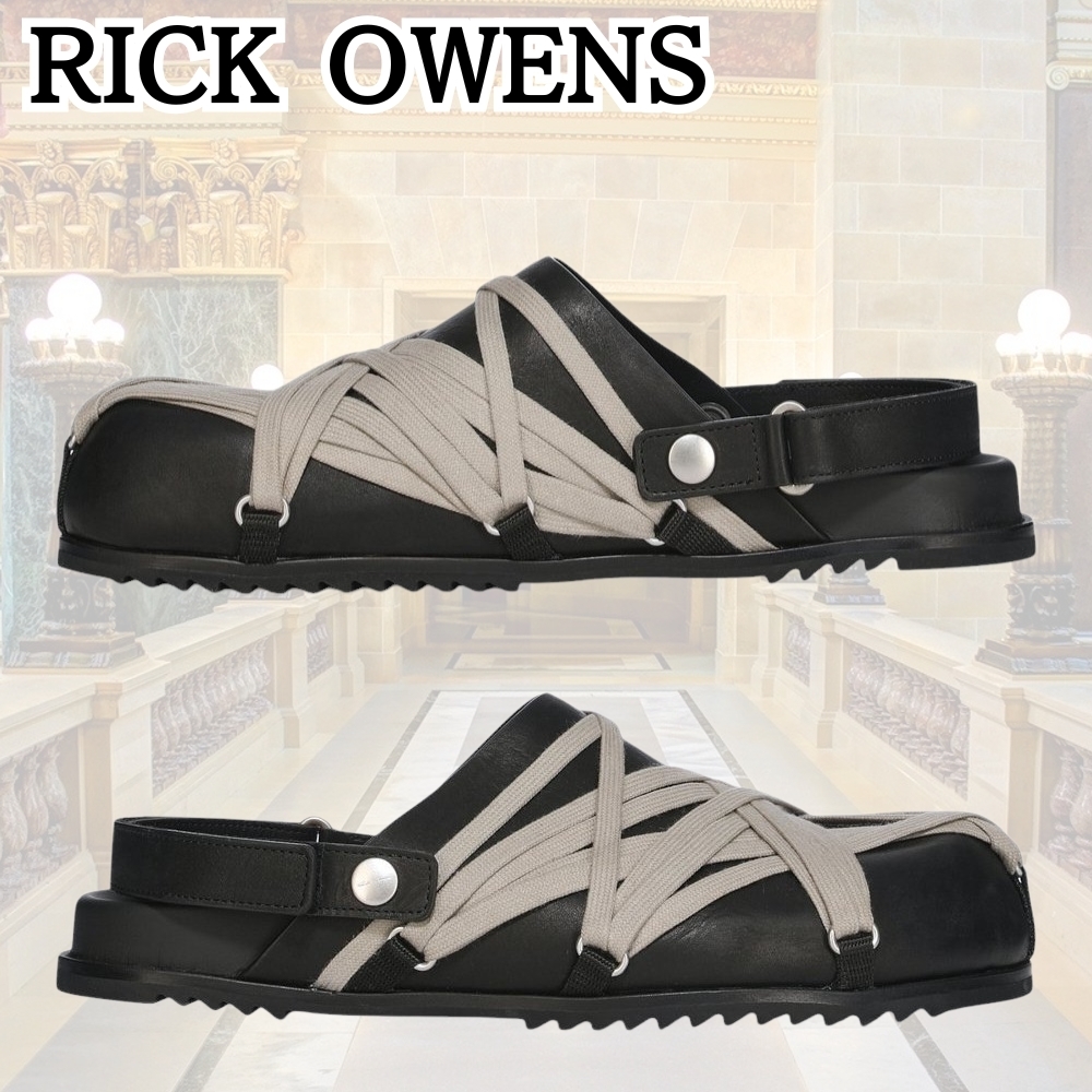 新作★RICK OWENS*風格が漂う*メガレース ミュール グラノーラ