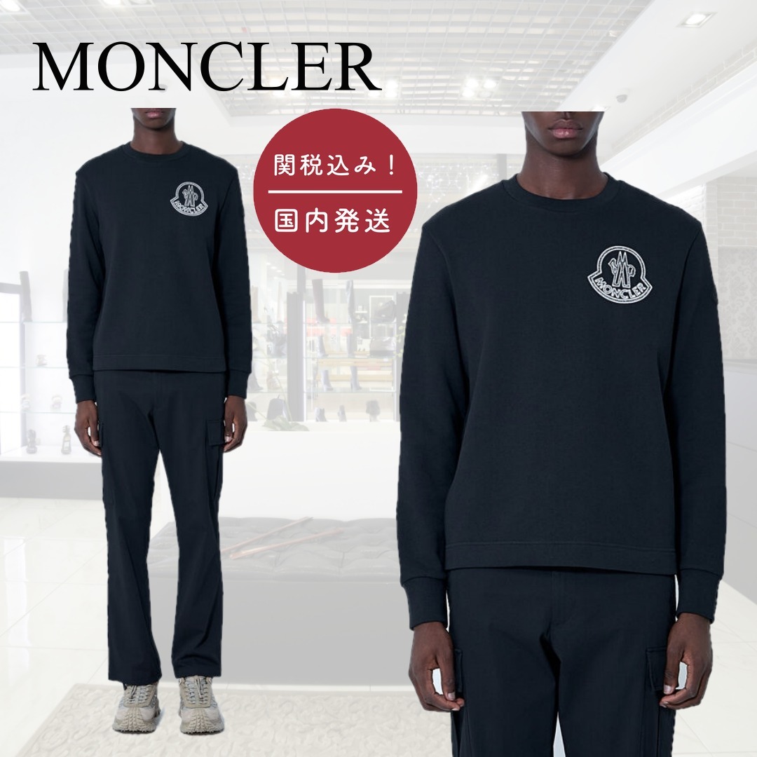 【国内送関税込】MONCLER☆ロゴモチーフ スウェットシャツ