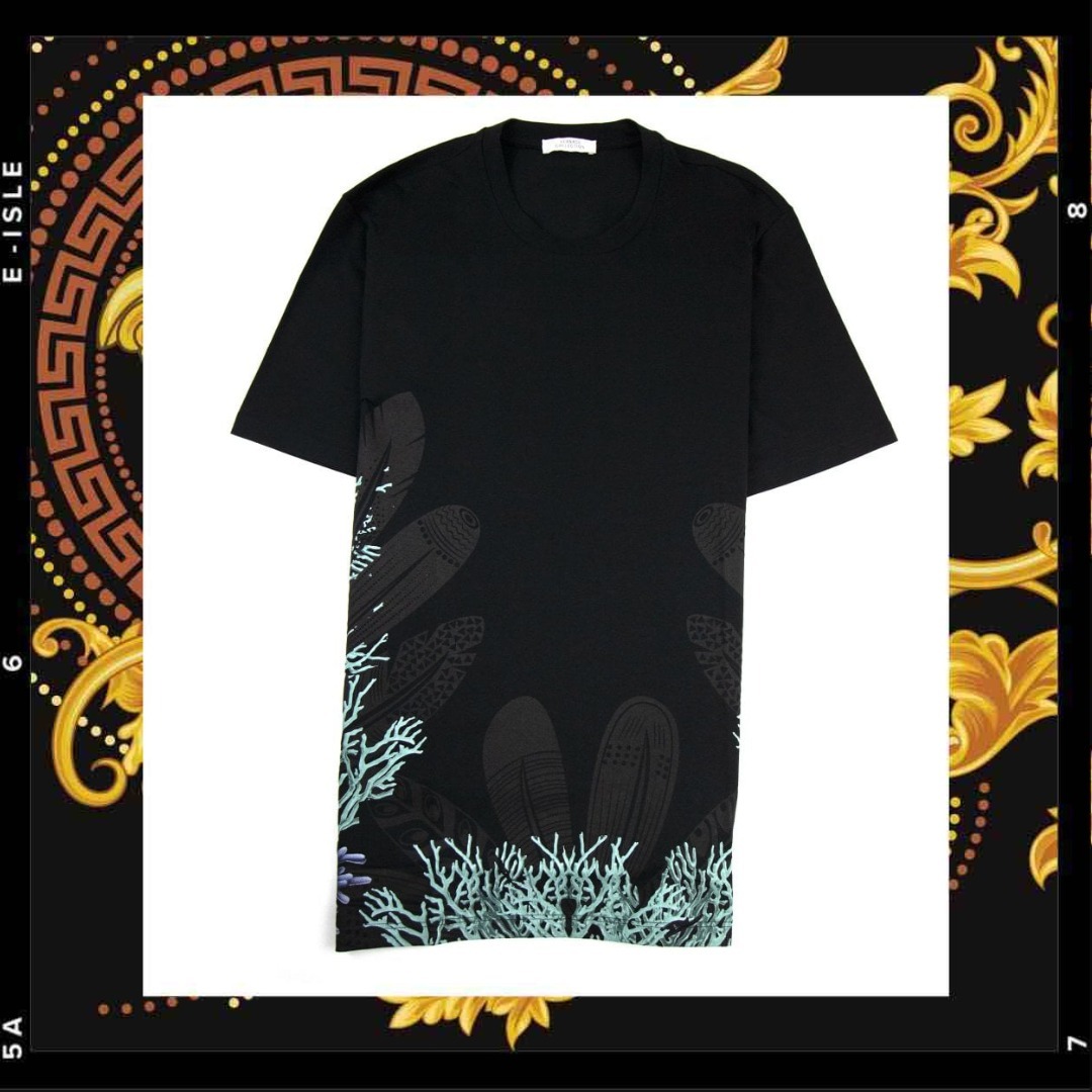 希少【Versace Collection】ブランチプリント Tシャツ