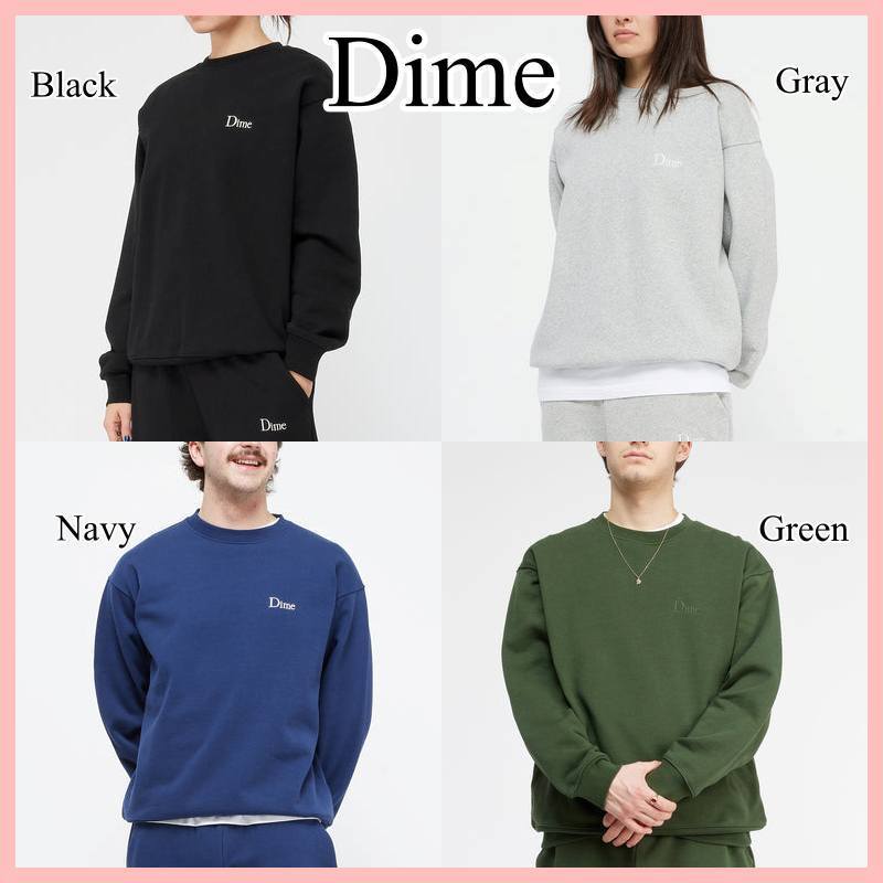 Dime Classic スモール ロゴ スウェット トレーナー 4色 送料込