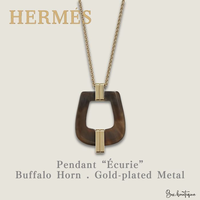 【凛と光る気品の輪】HERMES ペンダント Ecuyere
