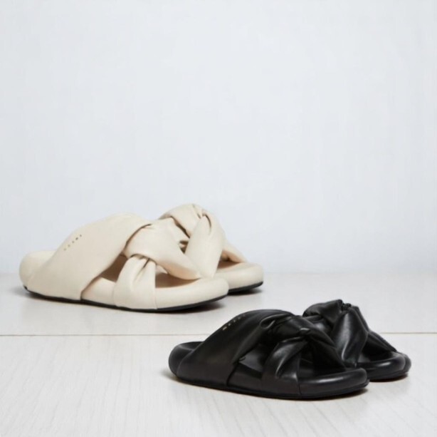 直営店 ‐MARNI- ツイストレザー BUBBLE サンダル
