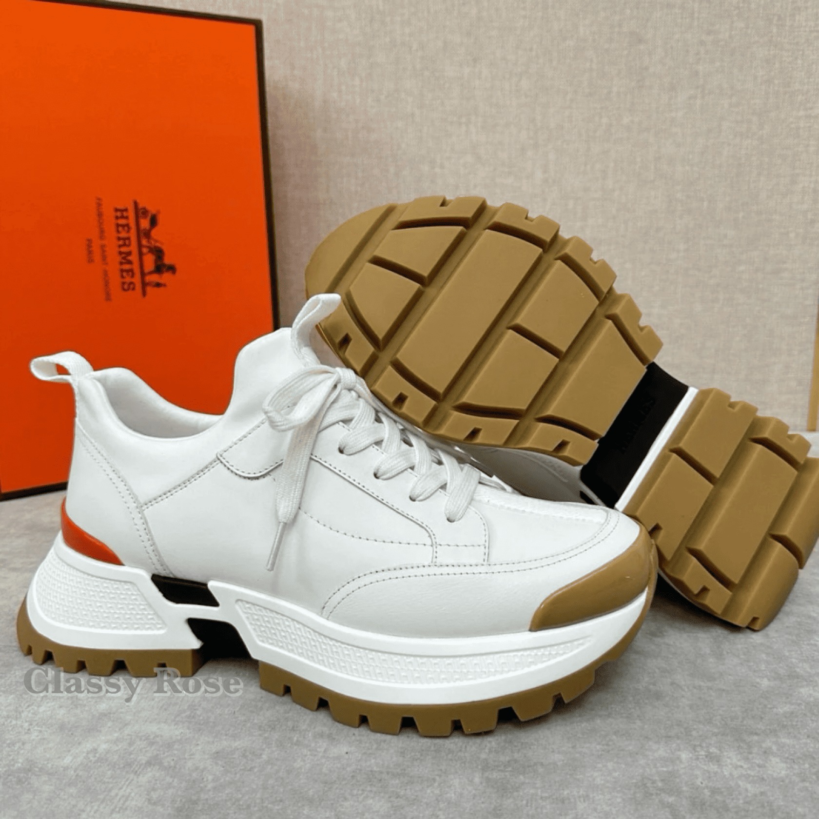 【エルメス★オシャレメンズ大人気】スニーカー《ジャンピー》