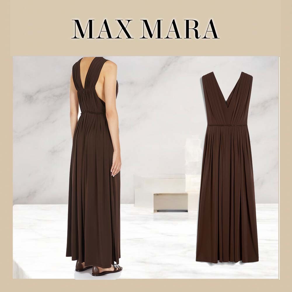 Max Mara WALTER ロングストレッチジャージードレス