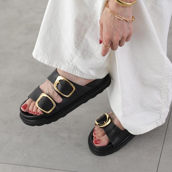 CAMINANDO サンダル BIG DOUBLE BUCKLE SANDALS 2315W
