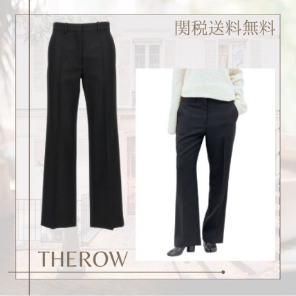［25ss新作］THE ROW パンツ アルベレタ バージンウール