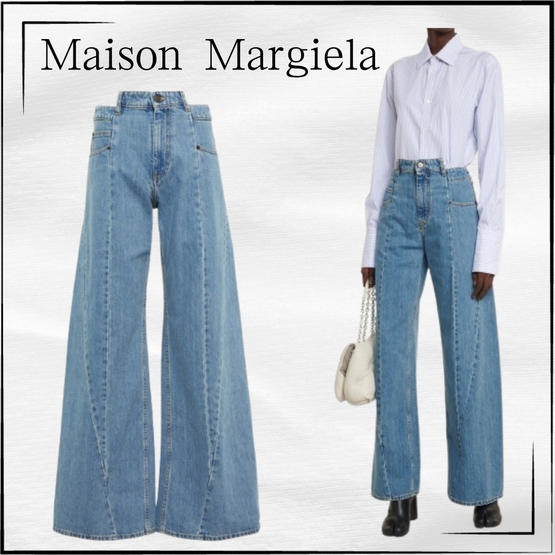 MAISON MARGIELA 関税込☆ハイライズ ワイドジーンズ
