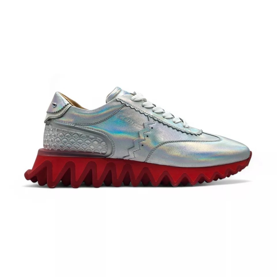 スニーカー ChristianLouboutin Loubishark Iridescent Sneakers Lase -39