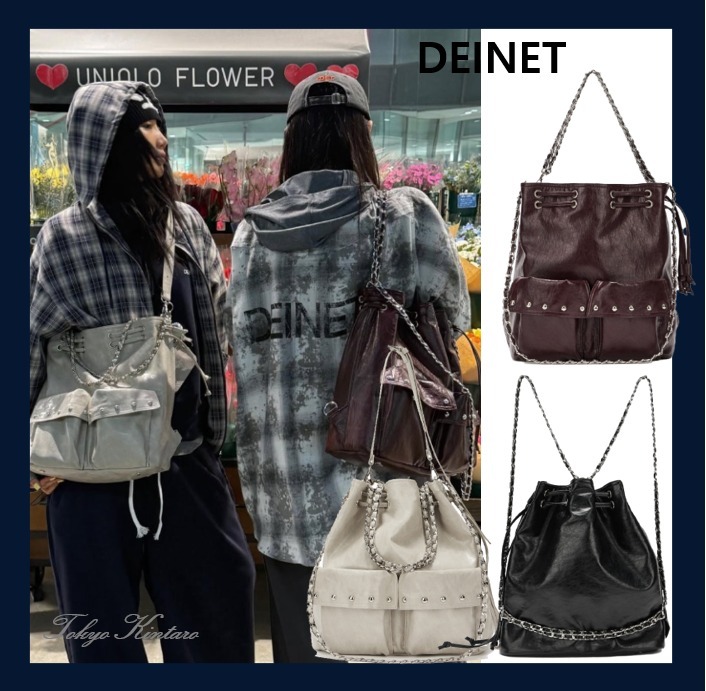 [DEINET] 5-WAY STUD POCKET MULTI BAG ★大人気★