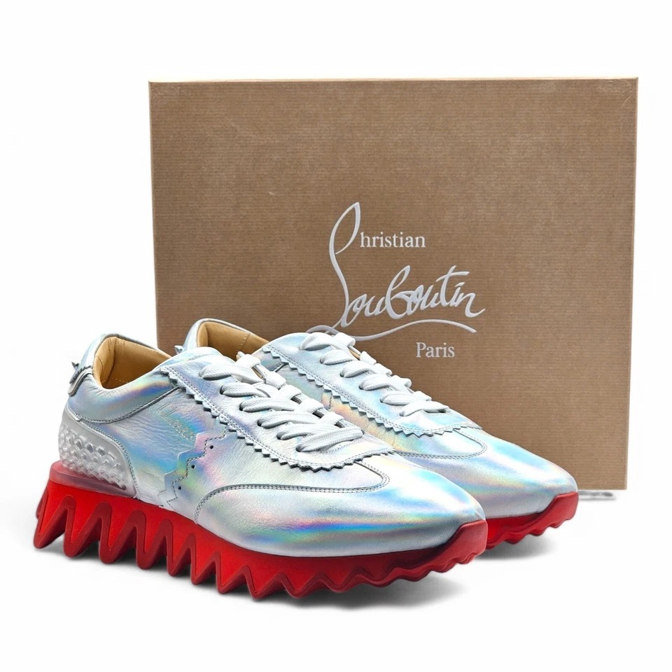 スニーカー ChristianLouboutin Loubishark Iridescent Sneakers Lase -41