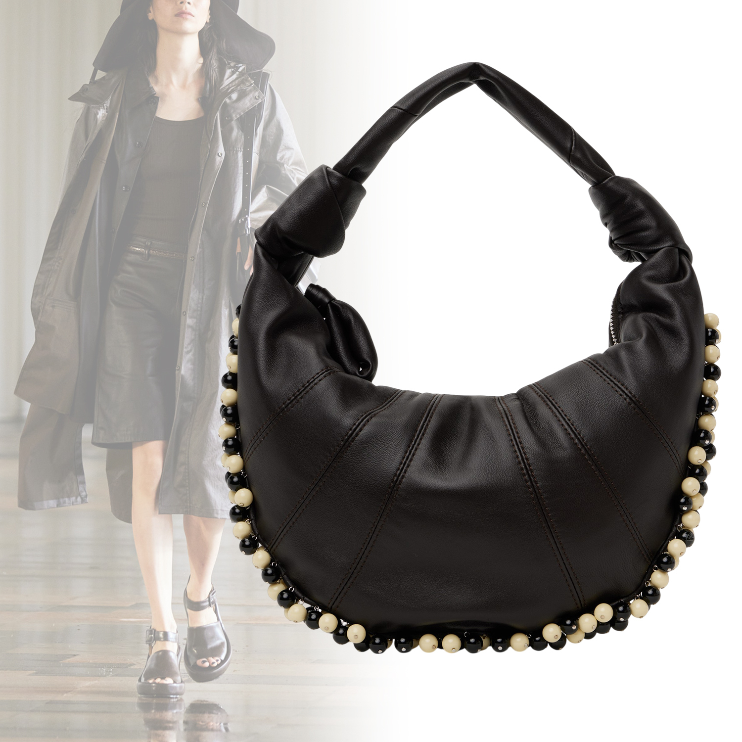 ◆LEMAIRE◆ ミニ Fortune Croissant ビーズ バッグ