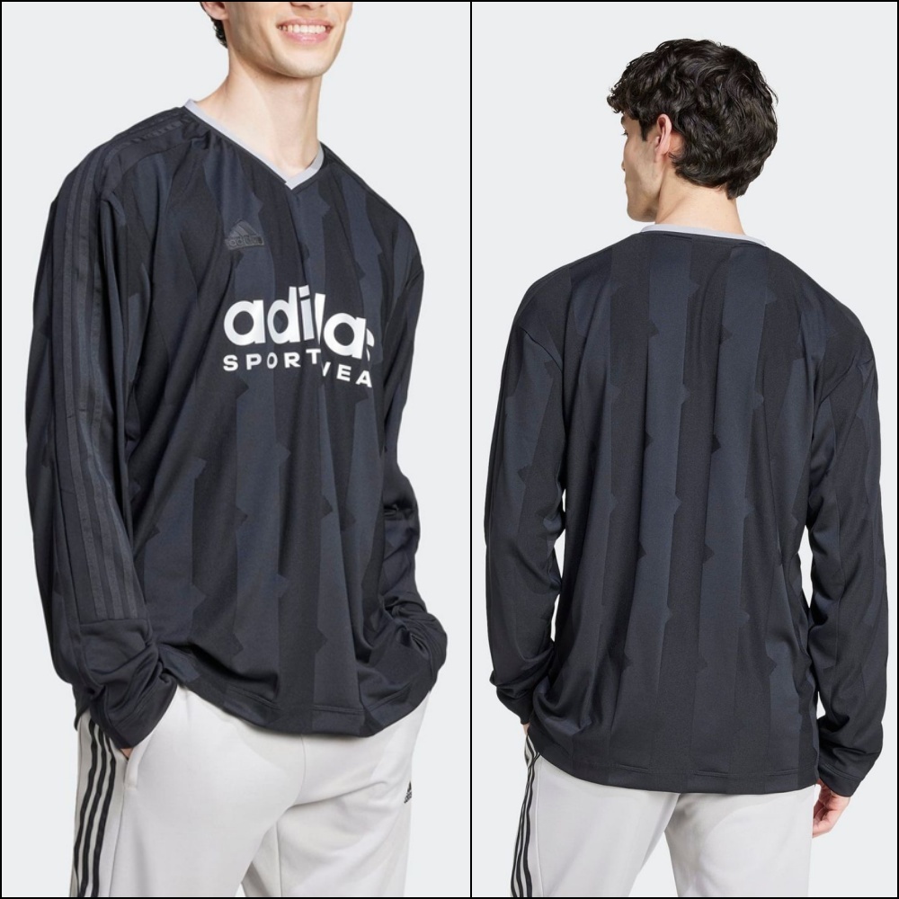 [ADIDAS] TIRO Jacquard Jersey Tシャツ 長袖